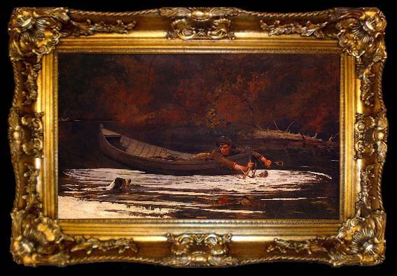 framed  Winslow Homer Hound and Hunter, ta009-2